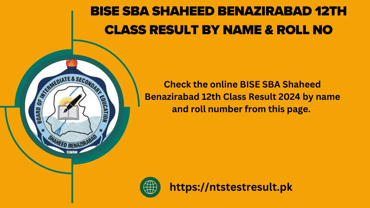 BISE SBA Shaheed Benazirabad 12th Class Result